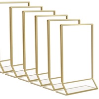 Présentoir de menu de restaurant en acrylique personnalisé, format A4/A5, avec bordure dorée, procédé de thermoformage, transparent et extractible – Direct Usine