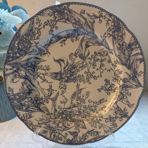 Custom Luxury Bone China Plant Pattern 3-Piece Garlic Plate <b>Dinnerware</b> Set for Business Gifts - Product Image 4