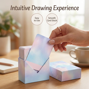 Cartes d'affirmations positives personnalisées avec boîte de présentation en V, impression en gros de jeux de cartes Oracle pour l'autosoins et la santé mentale - Product Image 2