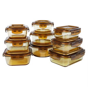 Glass food container glass containers for food storage oven microwave safe