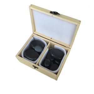Özelleştirmek boyutu 20 adet/kutu masaj taşlar doğal volkanik taş bazalt sıcak taş masaj seti Spa için - Product Image 1