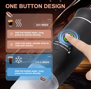 เครื่องชงกาแฟพกพา 3 in 1 รุ่นมินิ 20 บาร์ พร้อมระบบทำความร้อนในตัว ชงได้ทั้งร้อน/เย็น ใช้กับแคปซูลกาแฟ เหมาะสำหรับการเดินทางในรถยนต์ - Product Image 4