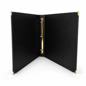 Custom Logo Premium PU Leather 3 <b>Ring</b> <b>Binder</b> Document <b>Folder</b> Business Portfolio Menu <b>Binder</b> OEM ODM Manufacturer - Product Image 4