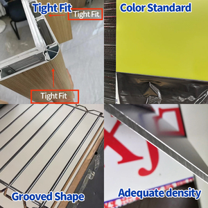 Panneau ACP Alucobond revêtu de PVDF à effet bois pour revêtement de façade extérieure et tête de porte dans les bâtiments hôteliers - Product Image 2