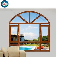 Ventanas Arqueadas Horizontales Modernas de Estilo Colonial en Aluminio - Diseño Resistente a Huracanes y Eficiente Energéticamente