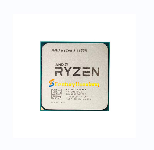 AMD R3 3200G  3.6 GHz Quad Core Quad Thread 65W CPU Processor  YD3200C5M4MFH Socket AM4