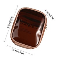 Trousse de toilette de voyage transparente en PVC, mini sac de rangement étanche pour rouge à lèvres, pochette de maquillage portable transparente, pochette multifonctionnelle