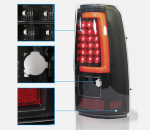 Feux arrière noir LED feux arrière pour 2003-<span class=keywords><strong>2006</strong></span> Chevy Silverado <span class=keywords><strong>GMC</strong></span> <span class=keywords><strong>Sierra</strong></span> 1500 2500HD 3500 ensemble de paires latérales gauche et droite - Product Image 5
