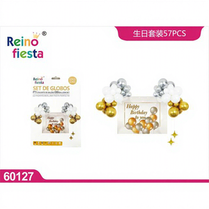 Peiyong - Juego de 57 Globos para Cumpleaños, Modelo 60127, para Decoración de Fiestas y Celebraciones - Product Image 1