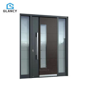 Porte ad Arco in Vetro Singolo Moderne in Stile Francese, in Alluminio Verniciato Nero, Certificate CE, per Interni e Giardini, Minimaliste e Termoisolanti - Product Image 3