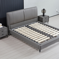 Lit King Size Moderne et Luxueux avec Cadre Rembourré Ajustable, Design Écologique pour Mobilier de Chambre, Gain de Place