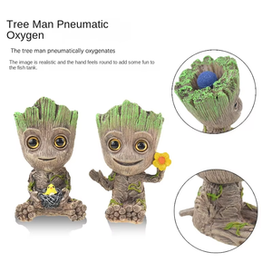 Accessori per Acquario Decorazione Pneumatica per Acquario in Resina Groot Albero Uomo <span class=keywords><strong>Guardiani</strong></span> della Galassia Vaso per Fiori Made in China - Product Image 6