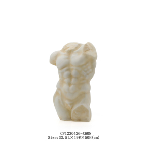Statua Nuda in Resina all'Ingrosso, Arte del Corpo Umano Greco Naturale, Colore Bianco o Bronzo per Decorazioni da Tavolo - Product Image 2