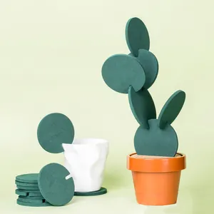 Nuovo prodotto isolamento termico antiscivolo fornitura ecologica accessori da cucina creativi Cactus Drink Tea Cup Cactus