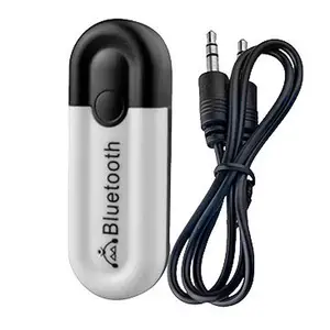 Pix-liên kết Bluetooth 5.0 xe Kit âm nhạc không dây 3.5mm Aux USB Power Audio Receiver Adapter tự động Bluetooth Stereo cho đài phát thanh xe MP3 PC