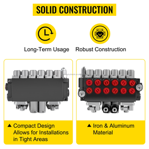 6-Spool Directionele Hydraulische Regelklep 11 Gpm 4500psi Joystick Met Dubbele Actie - Product Image 4