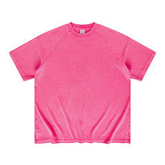 Venta al por mayor 100% algodón 285G Heavy Washed Color sólido Camiseta de manga corta de talla grande para hombre Camiseta de gran tamaño - Product Image 4