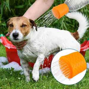 Portable Simple Outdoor Silicone UV Printing Pet <b>Bath</b> Spray Head Adjustable Water Flow Flexible Design for <b>Dogs</b> Cats Promotional - Product Image 5