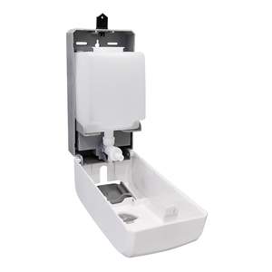 Distributeur de savon coude plastique ABS blanc réduire l'infection croisée <span class=keywords><strong>liquide</strong></span>/spray plastique serrure à clé 1000ml bouteille rechargeable - Product Image 2