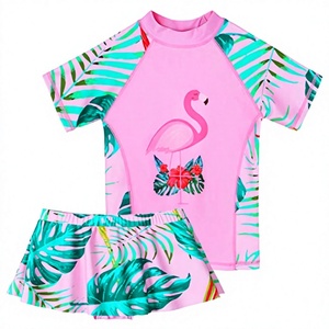 Camiseta de Manga Corta Anti-UV para Niñas, Tejido Refrescante de Spandex/Poliéster, Costuras Planas, Protección Solar, Deportes Acuáticos Activos, BJJ - Product Image 2