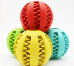 Boule de friandises pour chien, en forme de feuille de friandises, pour nourriture lente, nettoyage des dents des animaux de compagnie, meilleure vente