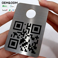 Etiqueta de Identificación Personalizada Ecológica, Reciclada, Grabada con Láser, Rellena con Epoxi, OEM ODM, Código QR en Acero Inoxidable