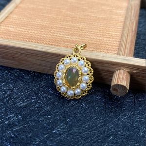 Design classique 925 bijoux fins en argent avec pendentif perle opale nouveau Design 925 perle charme - Product Image 1