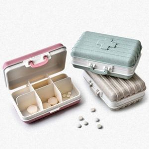 New Eco-Friendly 6 Compartments Pill Organizer Box Plastic <b>Suitcase</b> Pill Box Custom Pill Box - Product Image 4