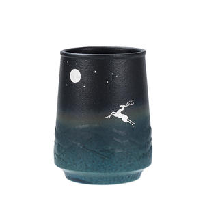 Chinesische Art Keramik Tee tasse Handy Tasse Schriftzug Große Tasse National Trendy Style Hand wärmer Flasche Paar Becher Tee schale - Product Image 5