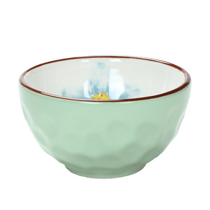 Custom-made ceramic bowls, plates, <b>cups</b>, <b>saucers</b>, and tableware sets from the source factory. Features a delicate, underglaze - Product Image 2