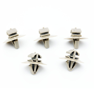 Clip de fixation en nylon à <span class=keywords><strong>rivet</strong></span> poussoir pour panneau de garniture intérieur/extérieur de voiture, pare-chocs et doublure d'aile, trou de 8 mm - Product Image 1