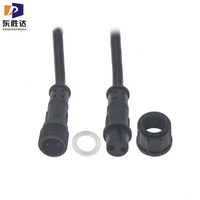 Connecteur LED M11 2 3 4 broches moulé avec câble fileté à sertir mâle femelle prise fil électrique IP67 étanche