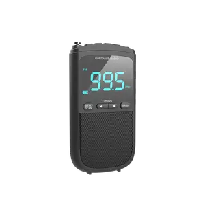 Hot Draagbare Mini Am Fm Pocket Persoonlijke Radio Met 800Mah Lithium Batterij