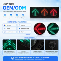 Feux de signalisation LED modulaires de 400 mm (16 pouces) à conception modulaire pour zones de construction et parkings – Vente directe usine