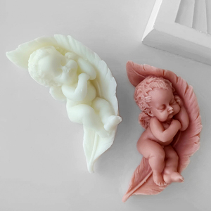 Ornements de maison sommeil <span class=keywords><strong>ange</strong></span> parfumé silicone bougie <span class=keywords><strong>moule</strong></span> mignon enfants <span class=keywords><strong>ange</strong></span> plâtre goutte à goutte silicone <span class=keywords><strong>moule</strong></span> - Product Image 4