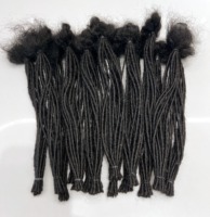 En gros 100% Raw Mongol Remy Cheveux À La Main Crochet Afro Serrures 0.2cm Largeur Dreadlocks Humains