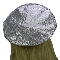 Chapeau de Capitaine Scintillant Argenté pour Enterrement de Vie de Jeune Fille et Soirée de Mariage – Casquette à Lettres en Strass et Paillettes pour les Événements de Future Madame