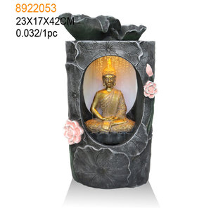 Waterfall Resin <strong>Buddha</strong> <strong>Ornaments</strong> Fountain for Indoor Decoration - Product Image 5
