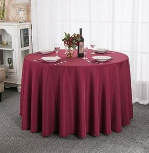 Nappe en polyester anti-taches et anti-plis, design rond et rectangulaire, pour la décoration de table de cuisine, de dîner, de fête ou de mariage - Product Image 2