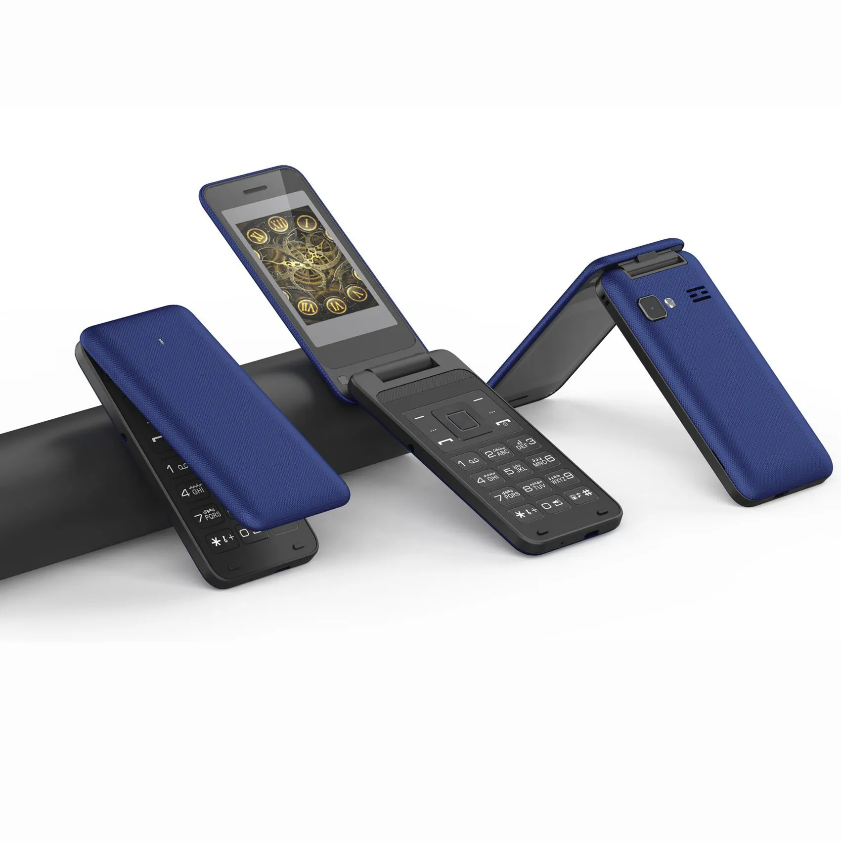 IPRO nuovo prodotto pieghevole per telefono cellulare da 2.4 pollici con doppia scheda SIM con funzione di tastiera cellulare