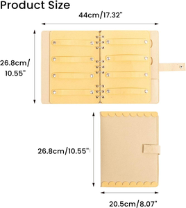 Organisateur de bandeaux mural en feutre, matériau polyester, design pliable pour rangement derrière la porte, style américain - Product Image 2