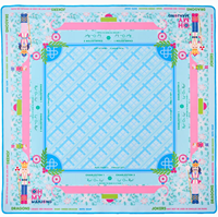 Nuevas Alfombrillas de Mahjong Navideñas de Lujo Portátiles y Resistentes a la Decoloración, Alfombrilla de Mahjong Cascanueces, Juego de Mahjong Moderno de Goma para 4 Jugadores