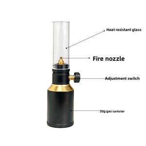 Lampe à gaz de camping multifonction portable tout-en-un ST37, lampe d'ambiance, connecteur fileté compatible avec les cartouches de gaz butane - Product Image 4