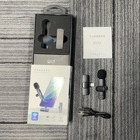 Microphone sans fil portable personnalisé à réduction de bruit K9 K8, microphone cravate sans fil anti-vent pour diffusion en direct en extérieur