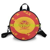 Sac Rond en PU pour Femme, Vente en Gros Usine, Sac de Week-end Réutilisable en Tissu de Haute Qualité pour Sororité