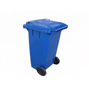 Contenedor de Basura Móvil con Ruedas de 120l, Cubo de Reciclaje, Contenedor Público, Cubo de Almacenamiento, Contenedor de Plástico <span class=keywords><strong>para</strong></span> Residuos, Cubo <span class=keywords><strong>para</strong></span> Desechos de Cocina - Product Image 1