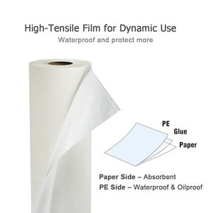 Vente en gros d'usine, rouleaux de <span class=keywords><strong>papier</strong></span> jetable laminé de 24 pouces, 28 g/m², pour <span class=keywords><strong>table</strong></span> d'examen, draps de lit pour hôpital - Product Image 3