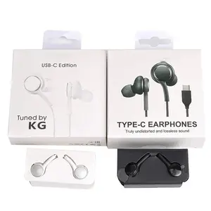 מקורי usb c אוזניות עם מיקרופון Wired אוזניות באוזן דיבורית אוזניות סוג c לakg עבור Samsung S22 Ultra s20 S21