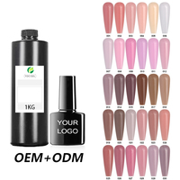 Gel de construction rapide YDC Private Label, liquide, sans chaleur, transparent, rose, blanc, gelée colorée, gel de construction pour extensions d'ongles en flacon