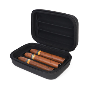 Étui personnalisé pour accessoires de fumeur à 3 doigts, en fibre de carbone et EVA, pour cigarettes et cigares - Product Image 1